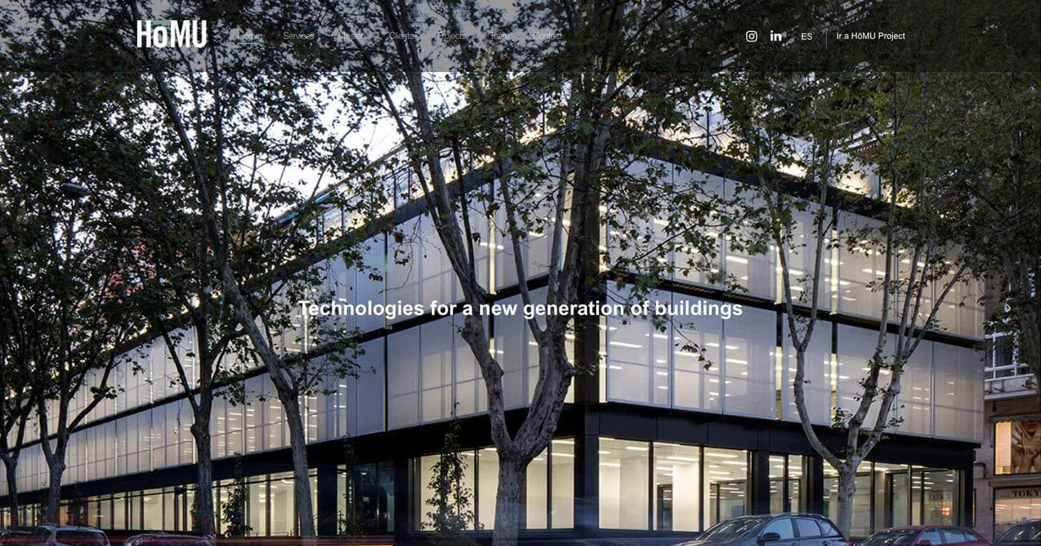 Captura del proyecto HōMU Homes