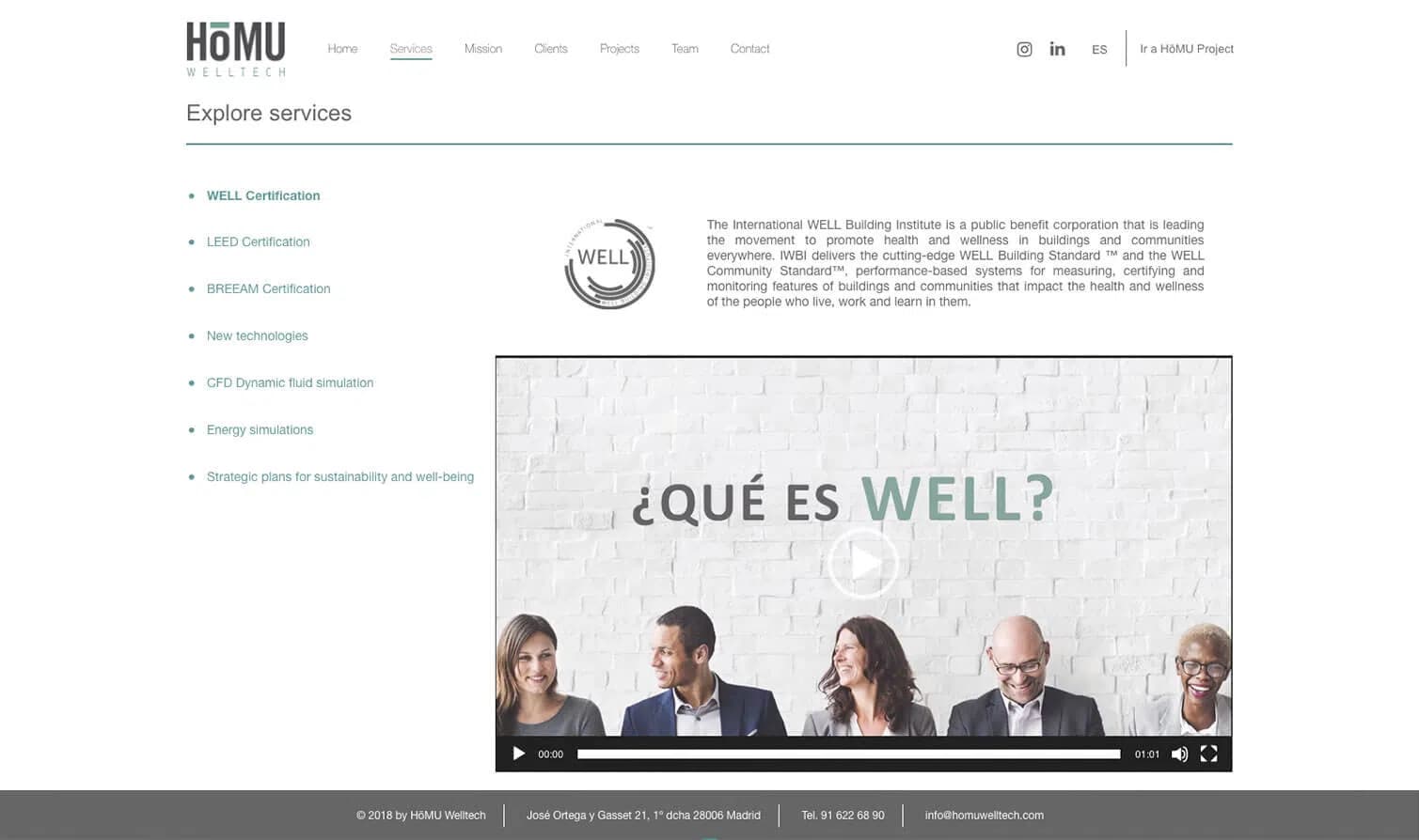 Captura del proyecto HōMU Homes