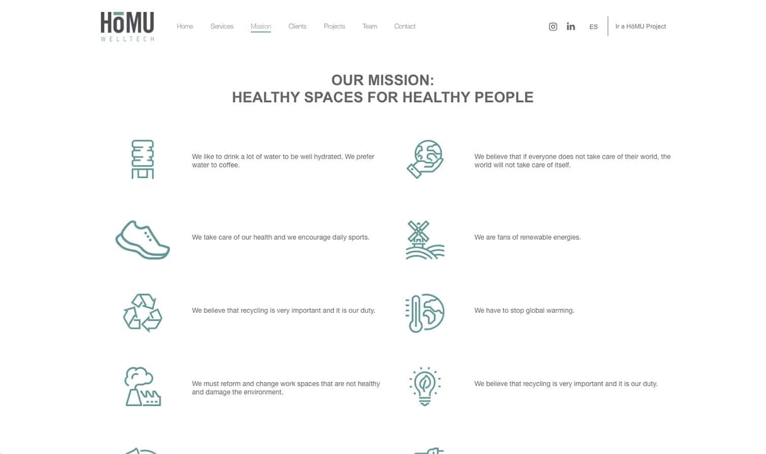 Captura del proyecto HōMU Homes