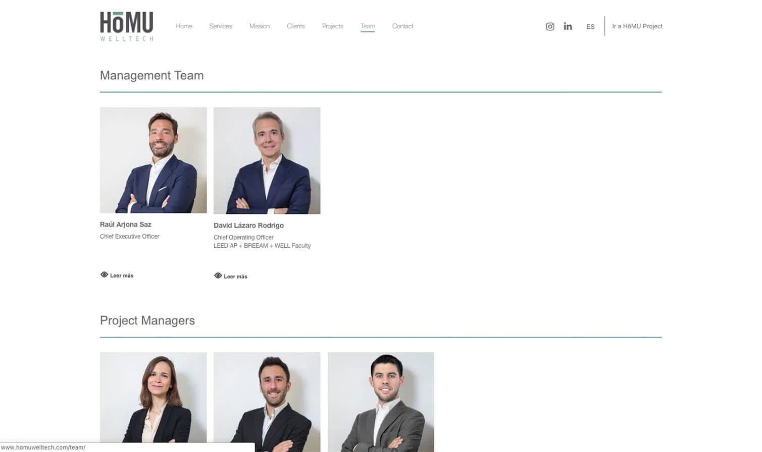 Captura del proyecto HōMU Homes