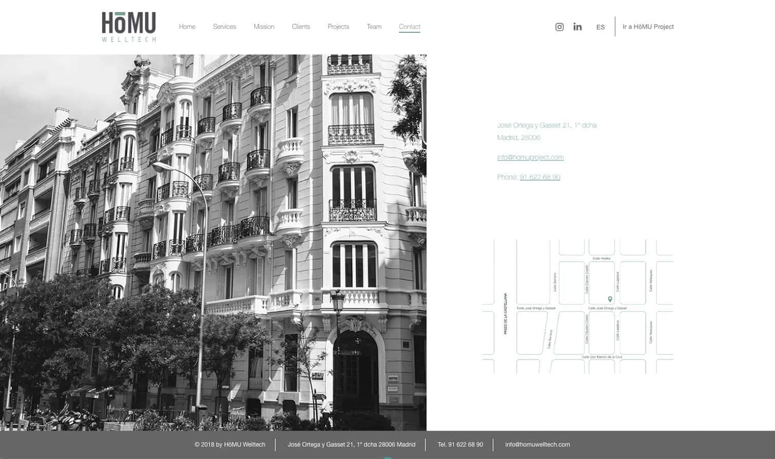 Captura del proyecto HōMU Homes