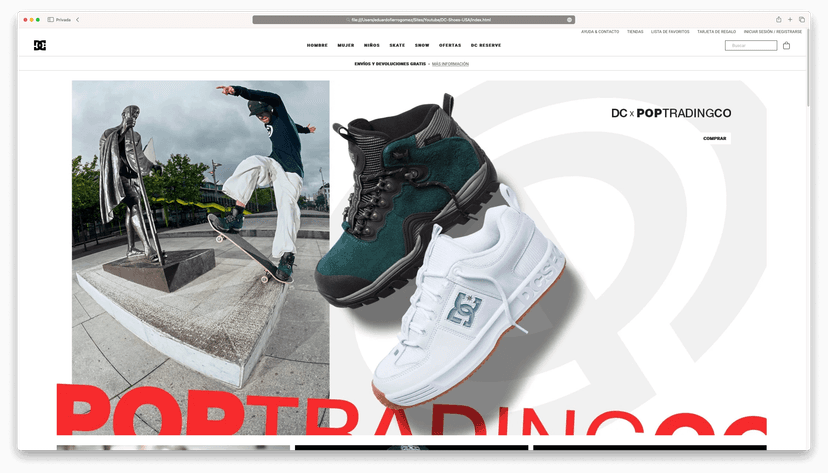 DC Shoes USA: Paso a paso - Eduardo Fierro Pro en Github