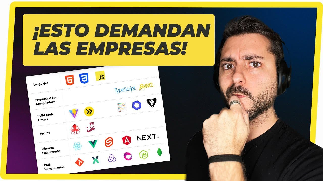 Thumbnail del vídeo de Tipos de programadores de desarrollo web: Conoce los perfiles de desarrollo frontend y backend